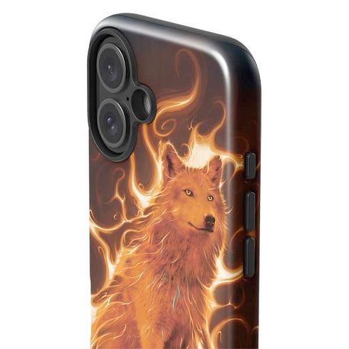 Phoenix Wolf by Vincent Hie iPhone 16 Plus Impact Case